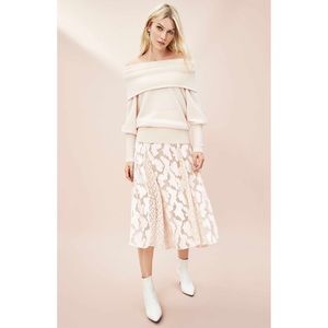 Lewit Convertible Neck Light Pale Pink Sweater